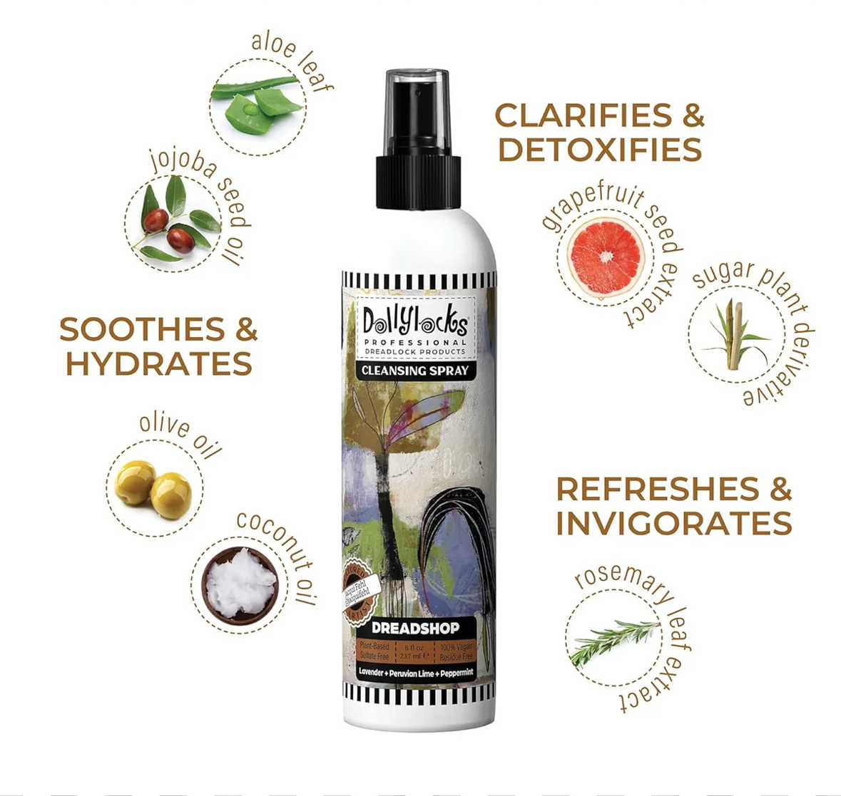 Dread shop cleansing spray