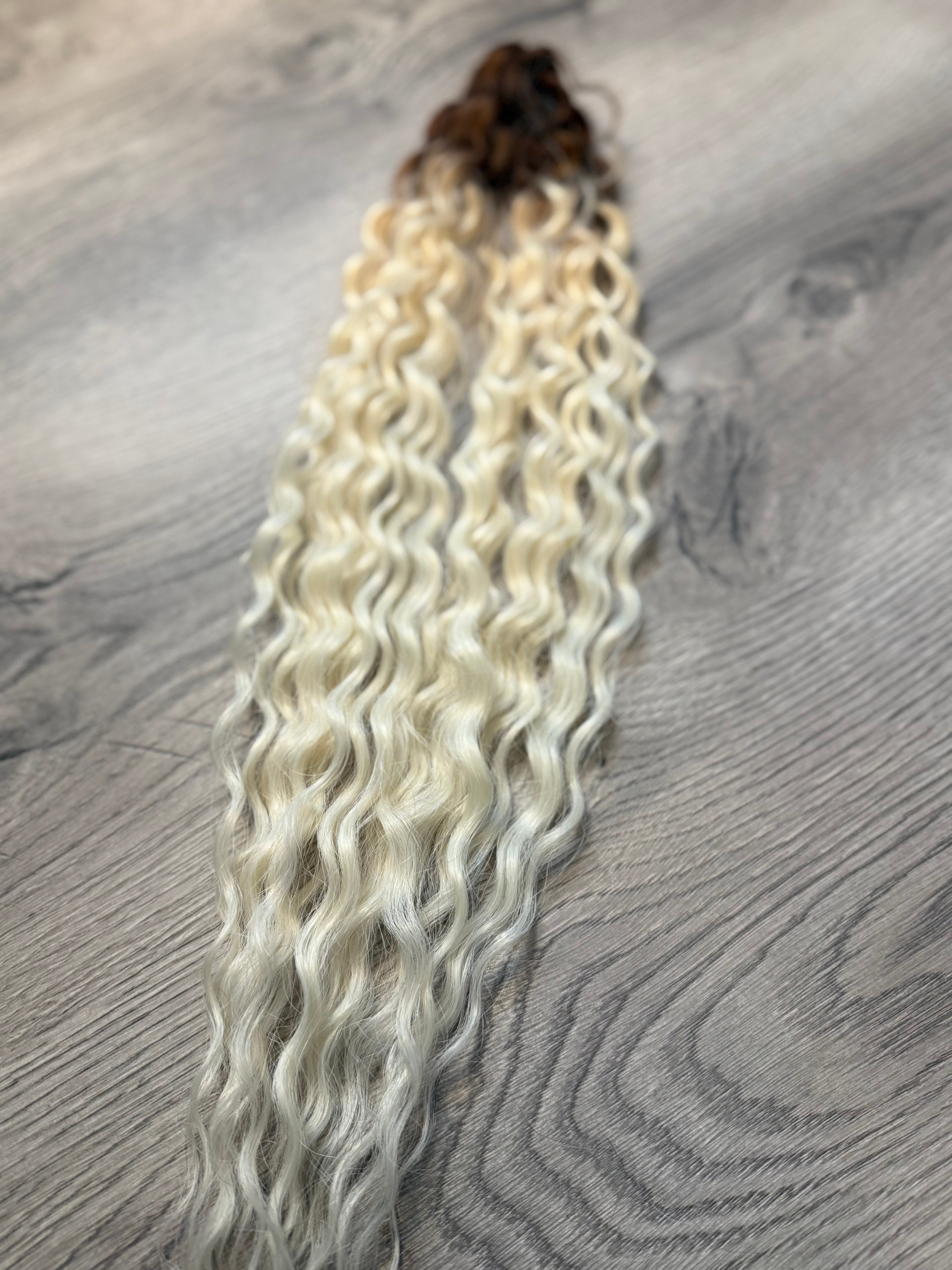 Brunette warm platinum wave