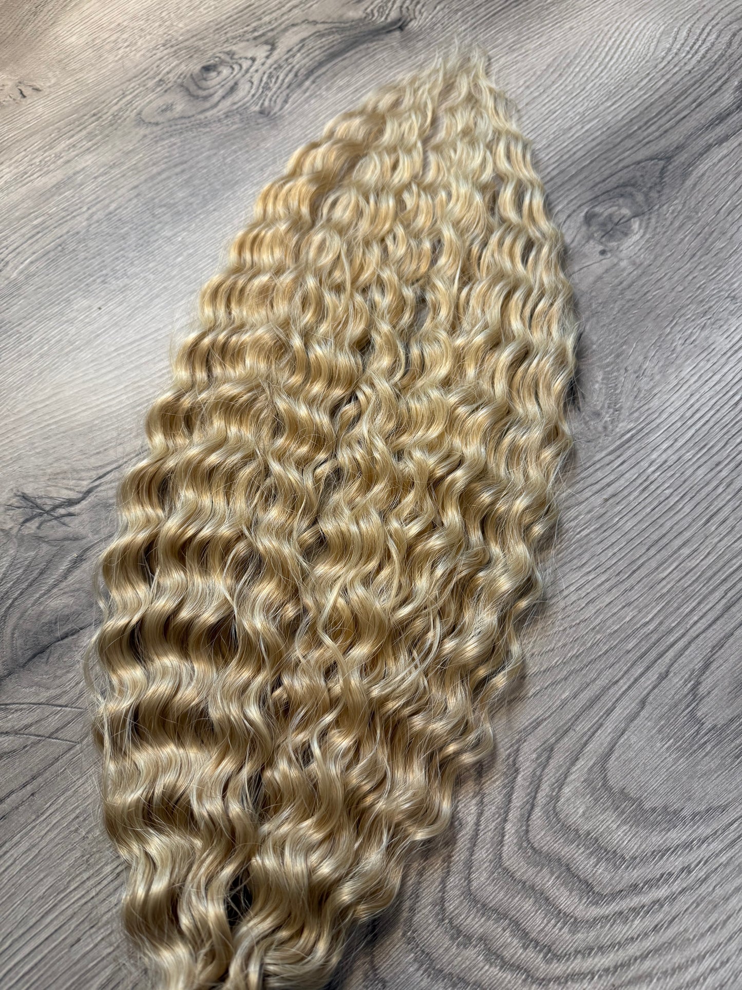 Golden blonde waves