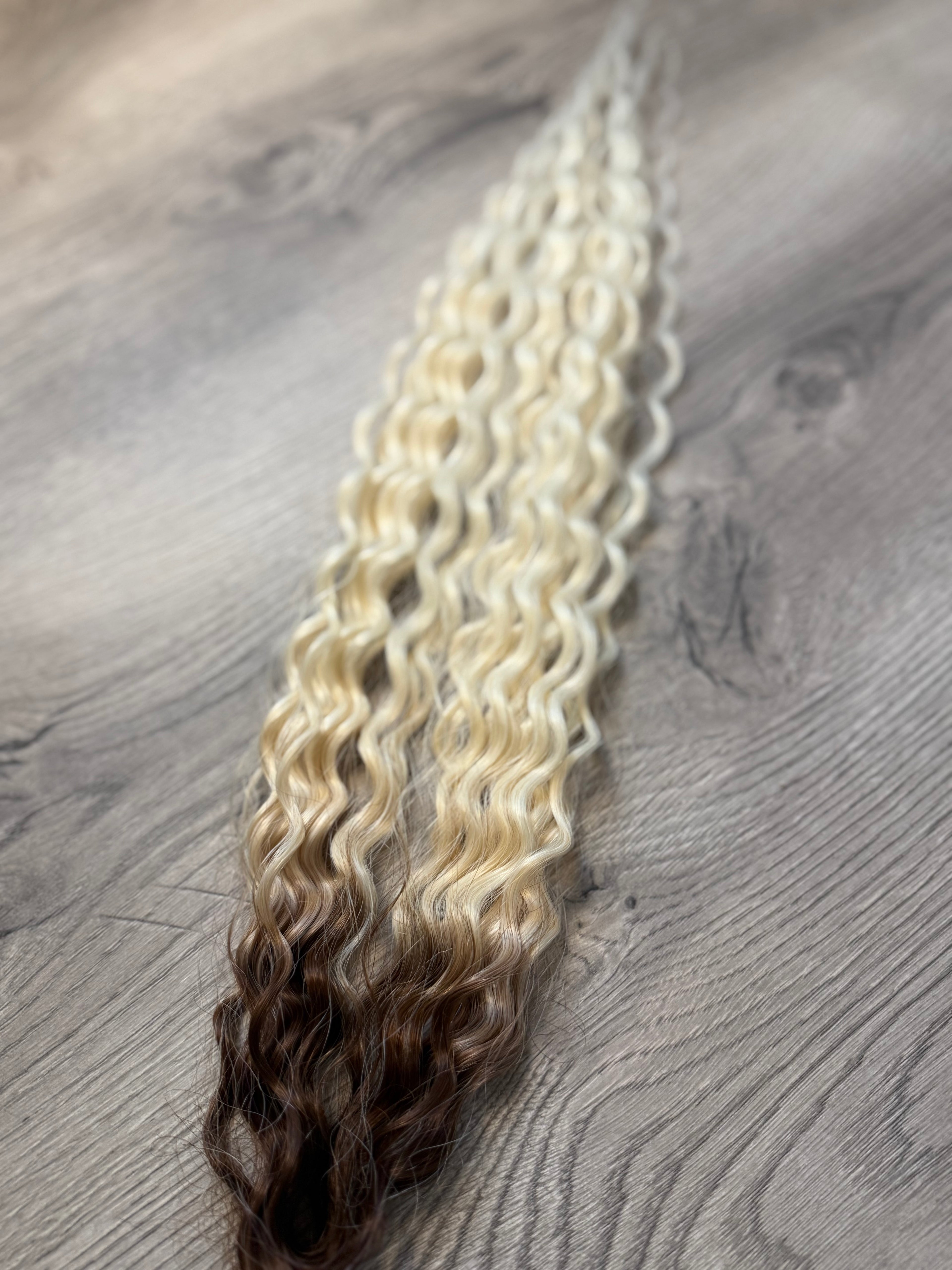 Brunette warm platinum wave