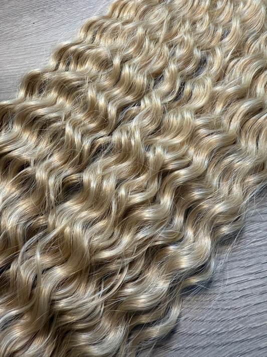 Golden blonde waves