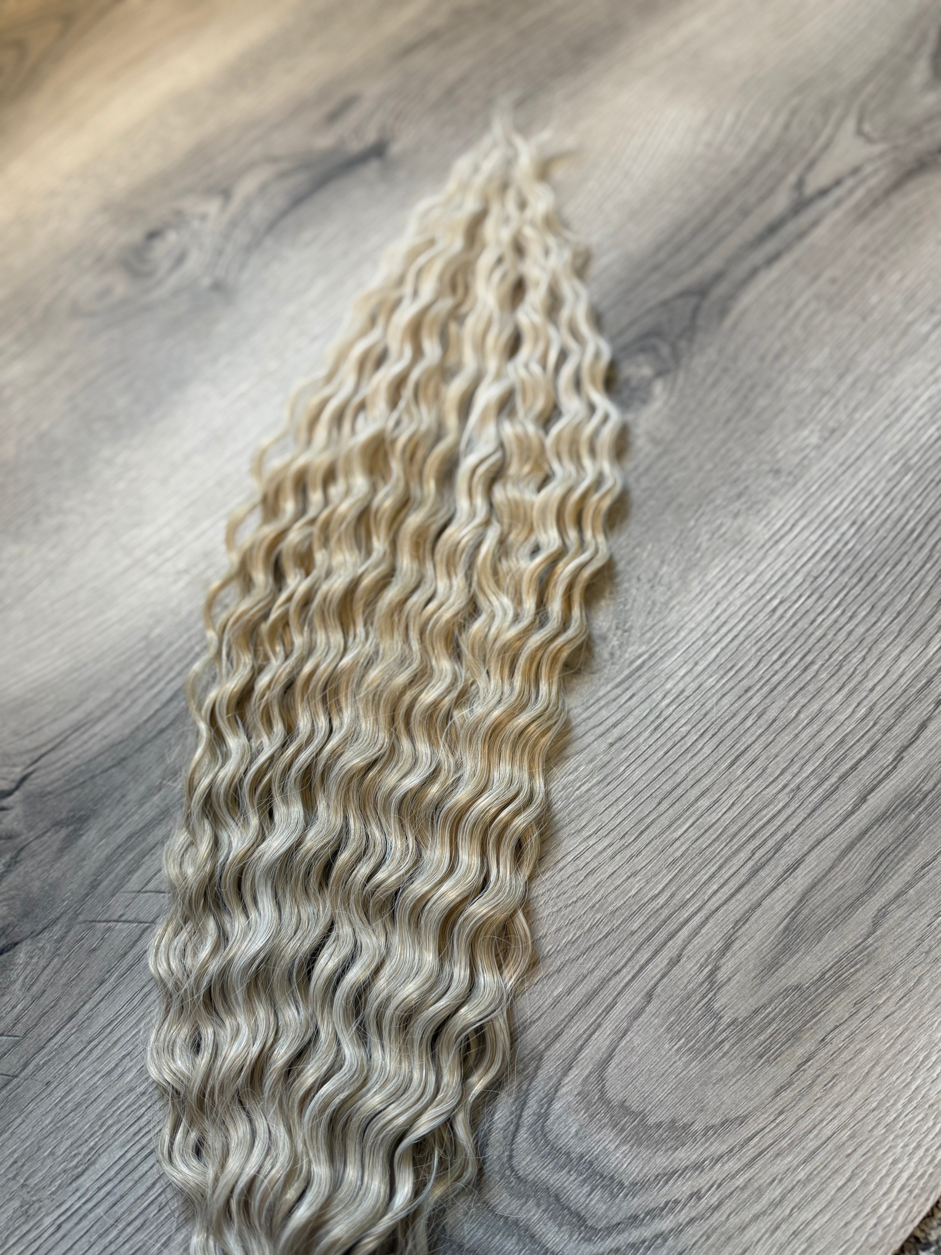 Platinum gold ombré wave