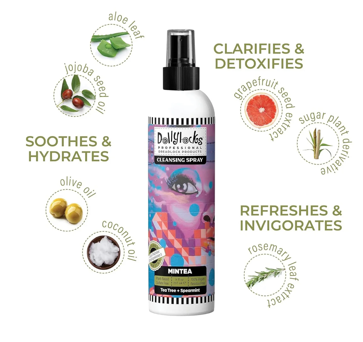 Mint tea cleansing spray