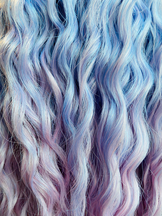 Lilac-Pink Ombre Dready Waves  (Set of 5)