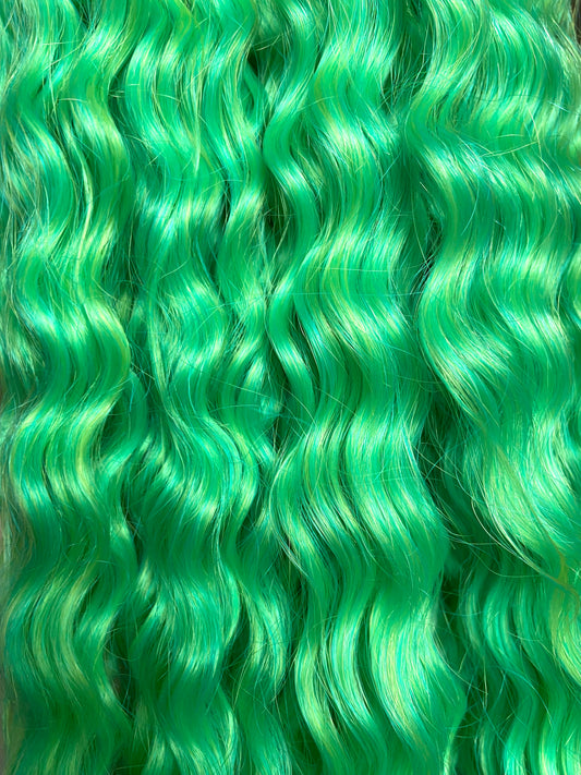 Lime Green Dready Waves (Set of 5)