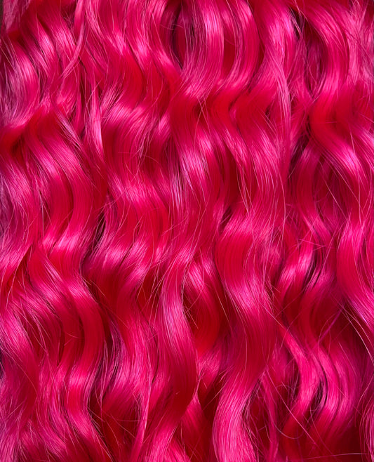 Hot Pink Dready Waves  (Set of 5)